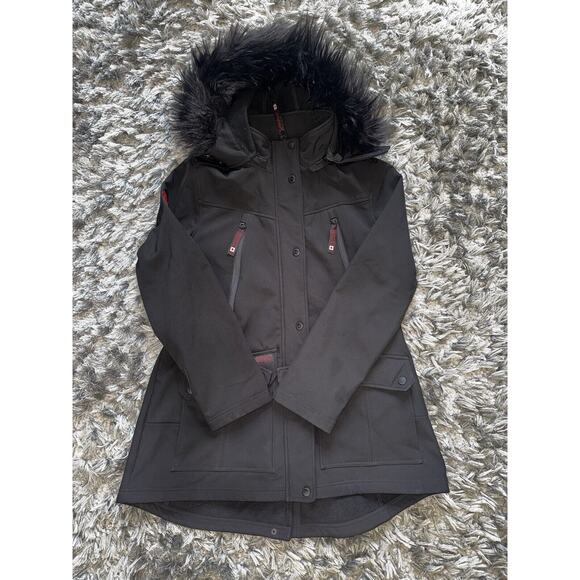 Canada Weather Gear Coat Women XL Parka Fur Hood Fall Winter Outerwear - Picture 1 of 10